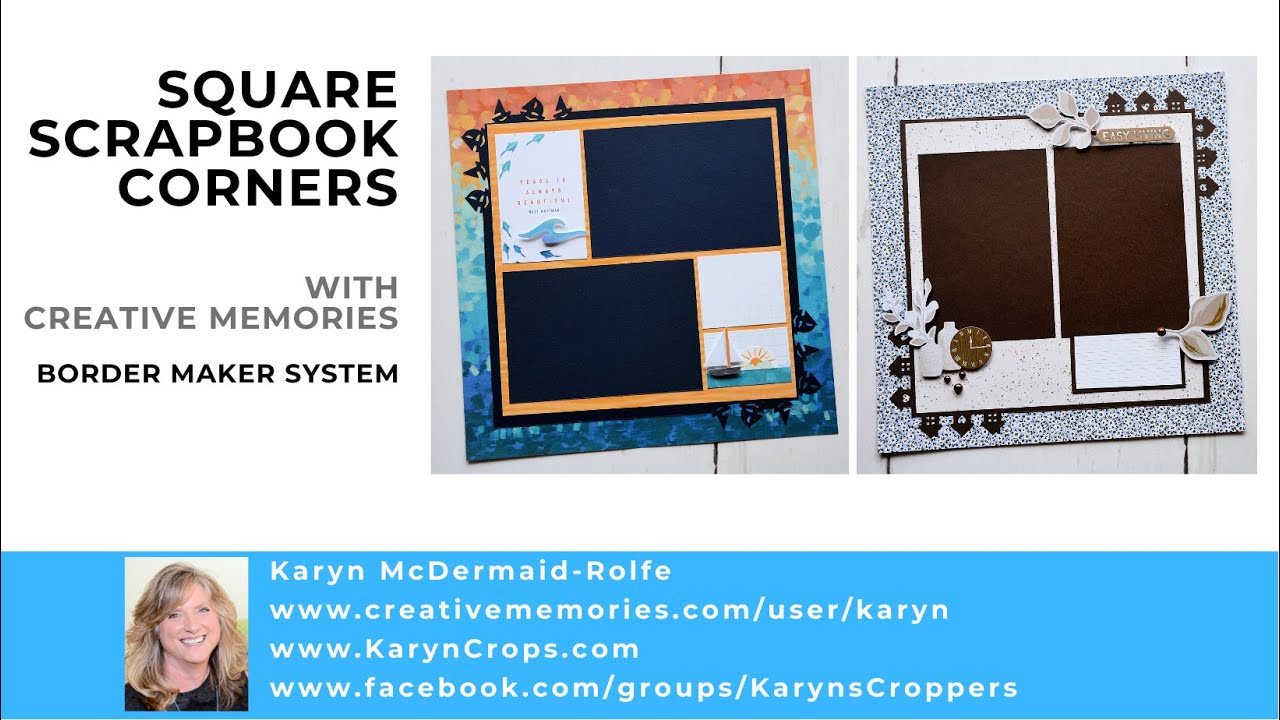 Square Scrapbook Corners using the Border Maker System from Creative  Memories 