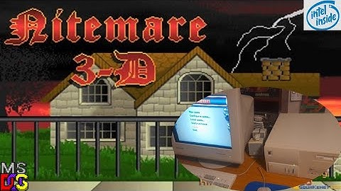 Intel Pentium 133 Mhz running Nitemare 3D DEMO (1995)