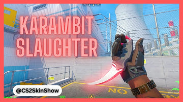 CS2 Karambit Knife Slaughter | CS2 Knife Skin In-Game [4K]
