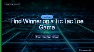 LeetCode 1275: Find Winner on a Tic Tac Toe Game — The HashMap Trick (C#)