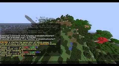 Pregenerate World Datapack, Minecraft 1.15-1.14