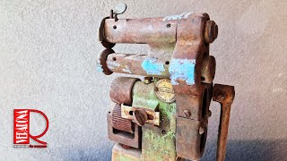 Antique leather machine  Restoration