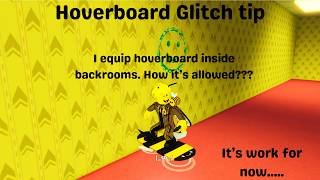 How to Hoverboard GLITCH Inside BACKROOMS EVENT!!!!!
