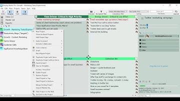 Creating Sub-Projects in Priority Matrix for Windows