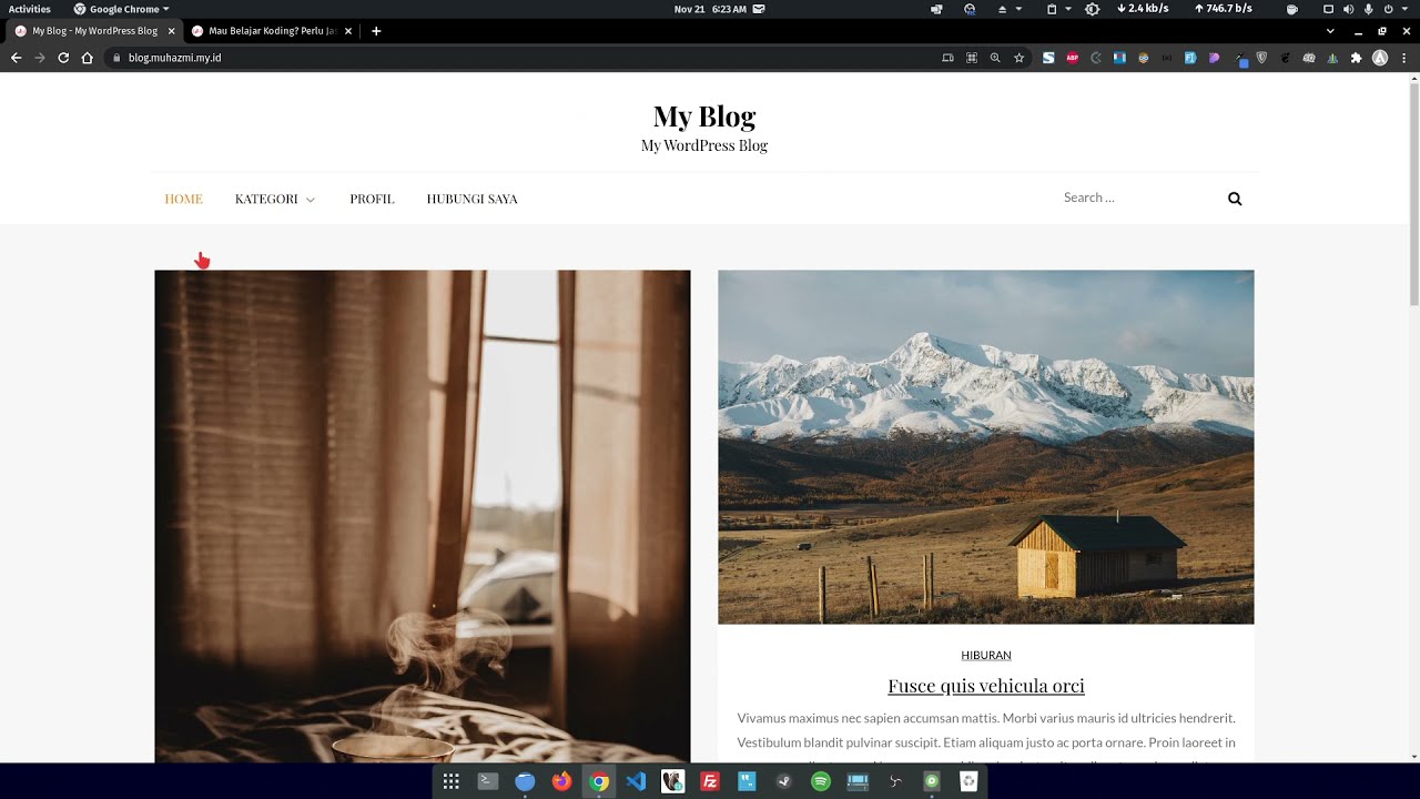 Preview Tutorial Membuat Website Blog dengan WordPress Tanpa Coding dari Nol