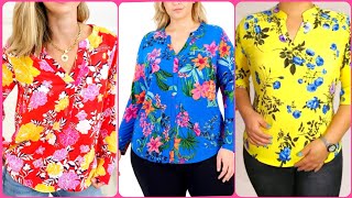 Plus size Boluses for Women Pretty Printed Blouses