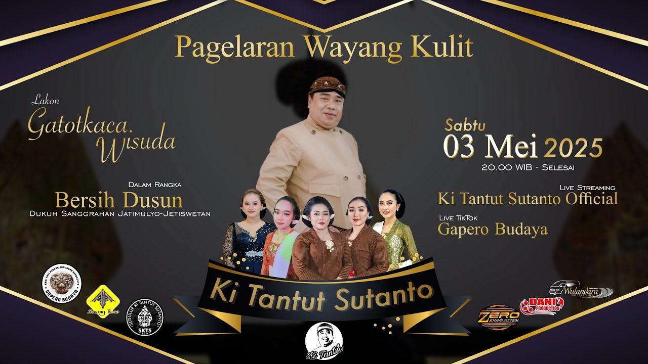 🔴Live Pagelaran Wayang Kulit KI. TANTUT SUTANTO Dalam Rangka Bersih Dusun Sanggrahan Pedan