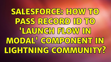 Salesforce: How to pass record ID to 