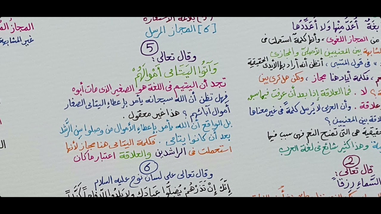 البلاغة الواضحة ( المجاز المرسل ) 12