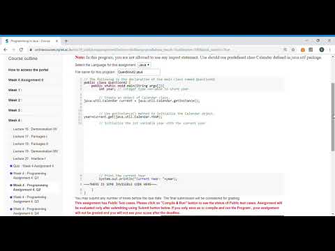 Programming In Java   2019   WEEK 4    Programming Assignment 4   Q2