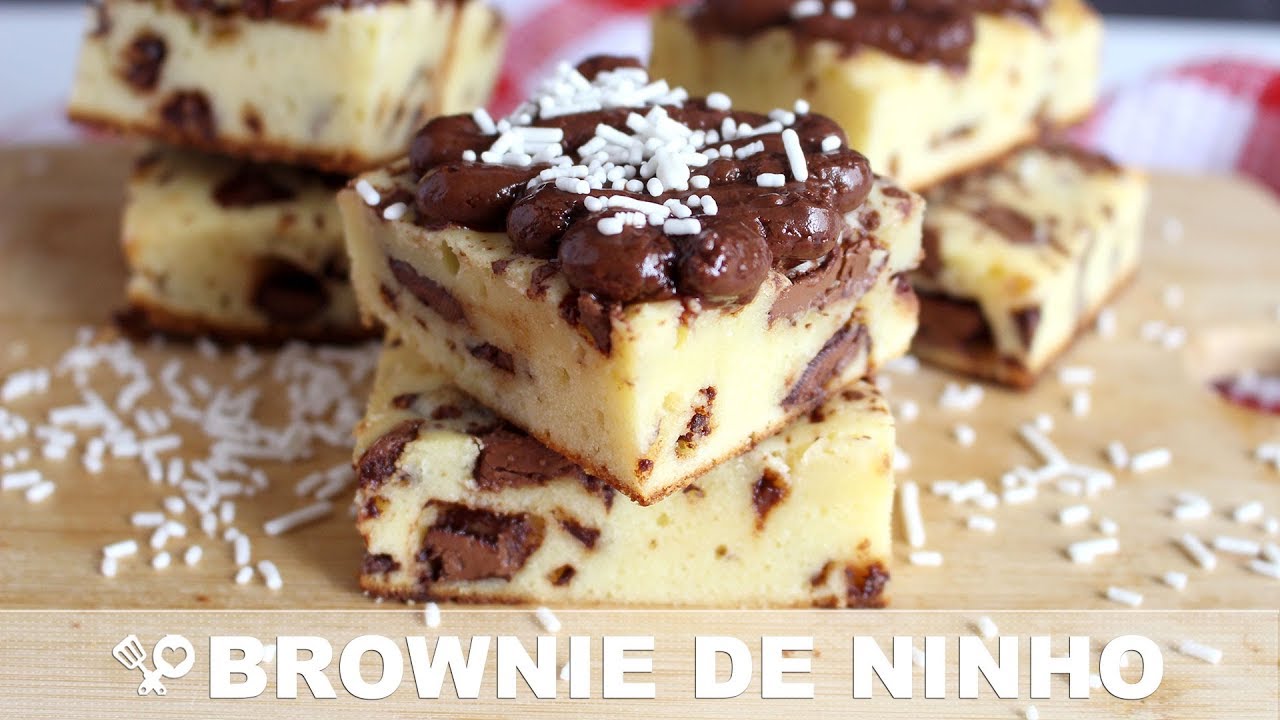 BROWNIE DE LEITE EM PÓ COM CHOCOLATE RECEITAS QUE AMO