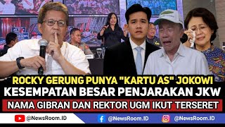 NGERI‼️ROCKY GERUNG DENGAN GAMPANG PENJARAKAN JKW \u0026 REKTOR UGM, NAMA GIBRAN IKUT TERSERET KASUS INI