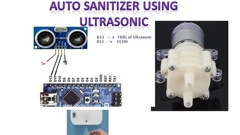 AUTO  SANITIZER USING ULTRASONIC
