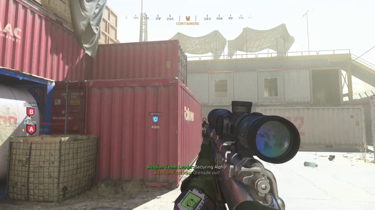 Sniping on hardcore modern warfare