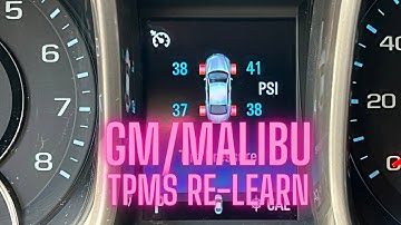 CHEVY MALIBU GEN8 TPMS RELEARN 2013-2015