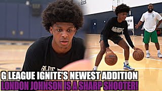 G League Ignite's NEWEST ADDITION London Johnson In The Lab With Coach Rob!
