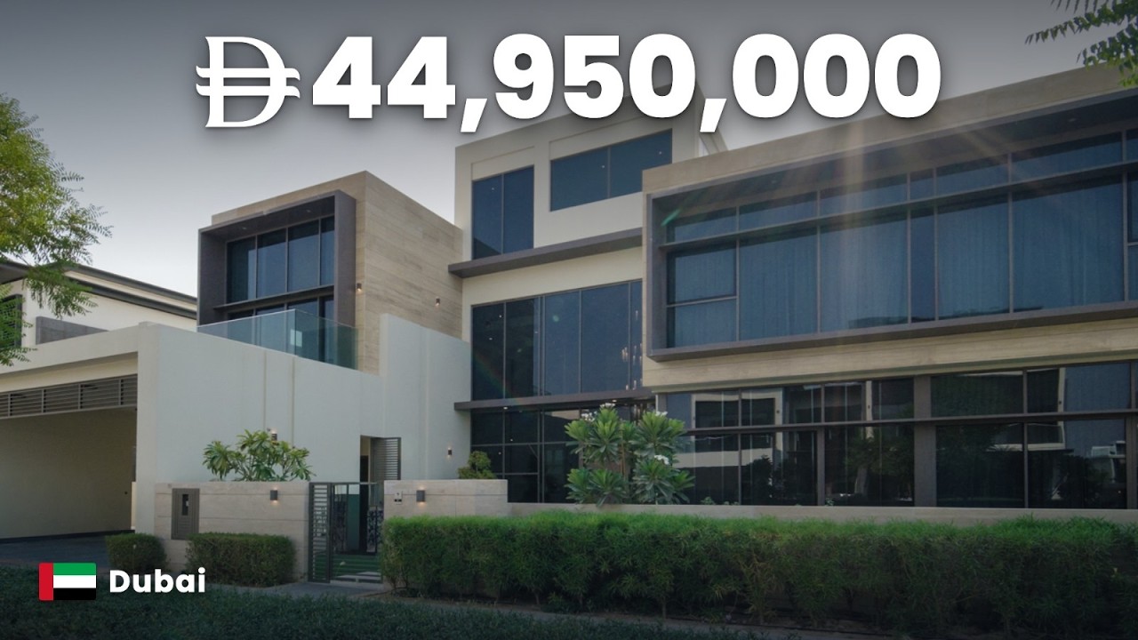 Inside a AED 44,950,000 Dubai Hills Mansion With BURJ KHALIFA Views