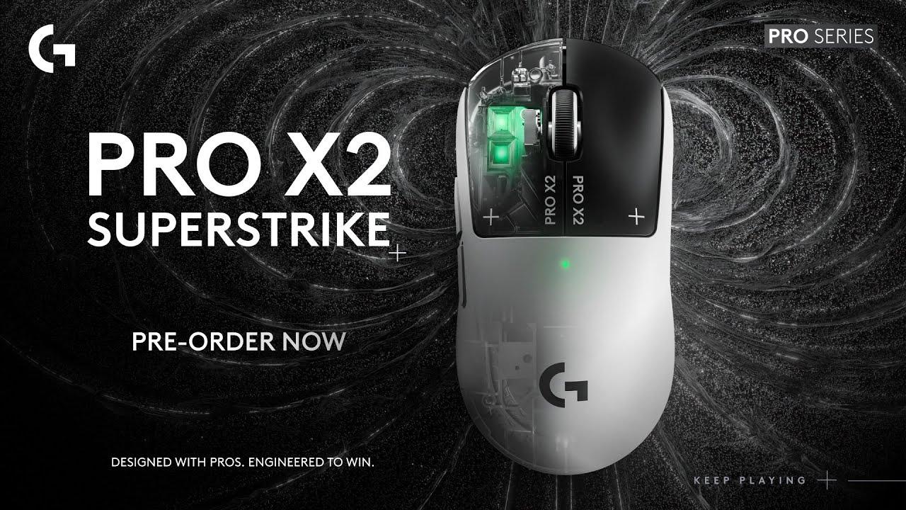 Logitech PRO X2 SUPERSTRIKE: The World's First Gaming Mouse With HITS  Inductive Haptic Buttons