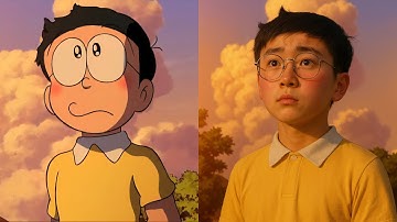 Doraemon Characters in Real Life | Nobita and Shizuka edition | AI Reimagined
