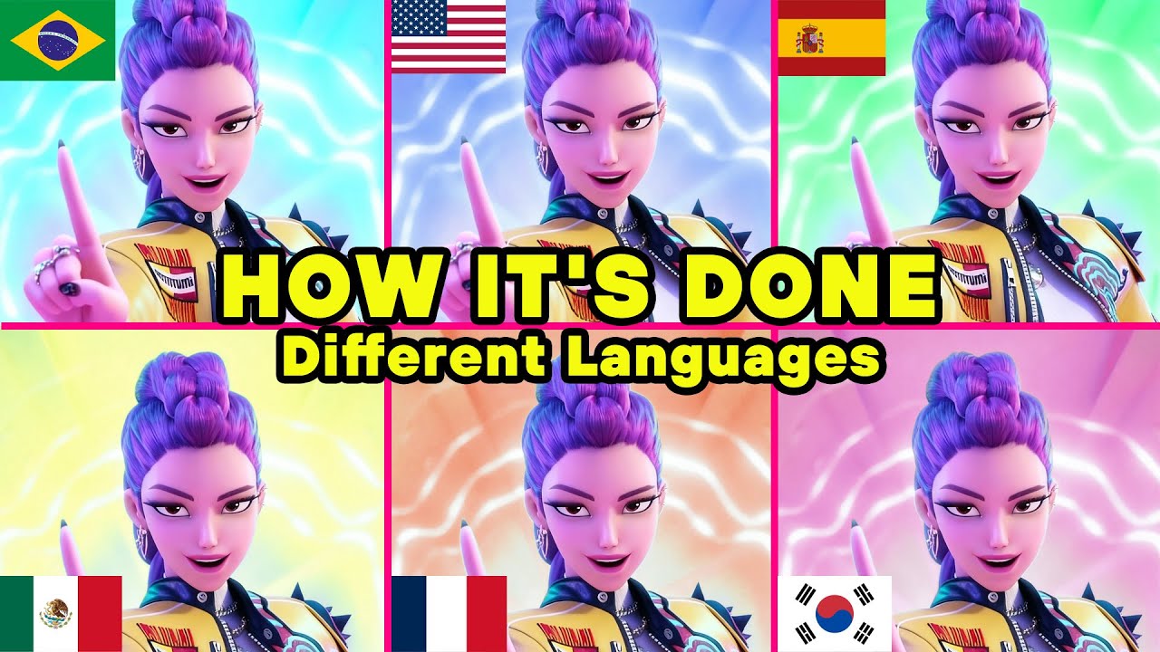 Песня Golden и как это делается на разных языках ~ Kpop Demon Hunters😀🎶 | 🔥Rumi💜Jinu