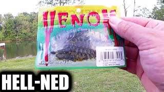 Venom Lures Mighty Mite Saves The Day!! Ned Rig Hellgrammite for Bass