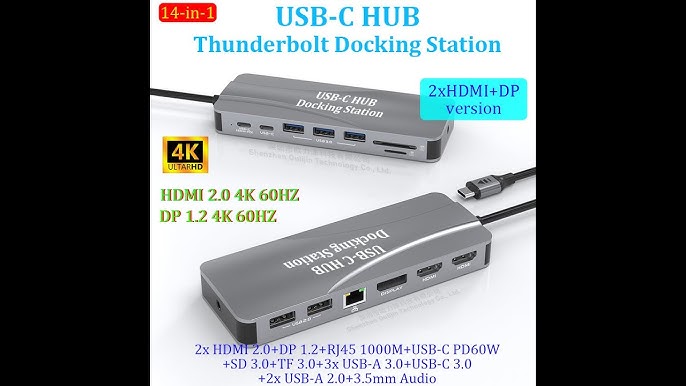 Ugreen USB-C vers HDMI + 3x USB-A 3.0 + Jack 3.5 mm + Hub USB-C PD – gris -  Gris