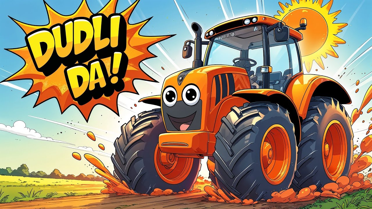 Traktor drn-drn 🚜 | Vylepšená písnička o traktoru pro děti | Dudli dá