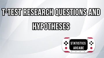 t-test research questions and hypotheses