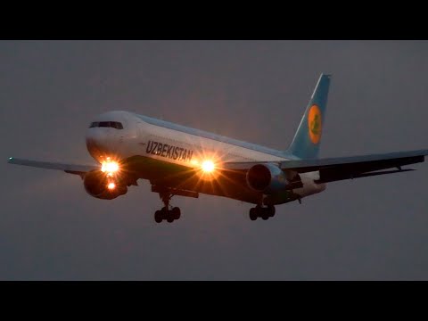 Боинг 767 авиакомпании "Узбекские авиалинии", рейсом из Мюнхена в Москву (2020)
