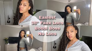 Easiest Faux Locs | Bobbi Boss 36” Nu Locs | No More Extending! | No Extra Wrapping | BellaDoll94