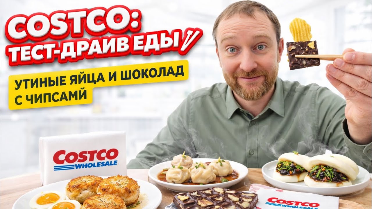 ПРОБУЕМ НОВИНКИ COSTCO: Дамплинги, Bao Buns и странный шоколад 🥟 Честный обзор. Canada 2026