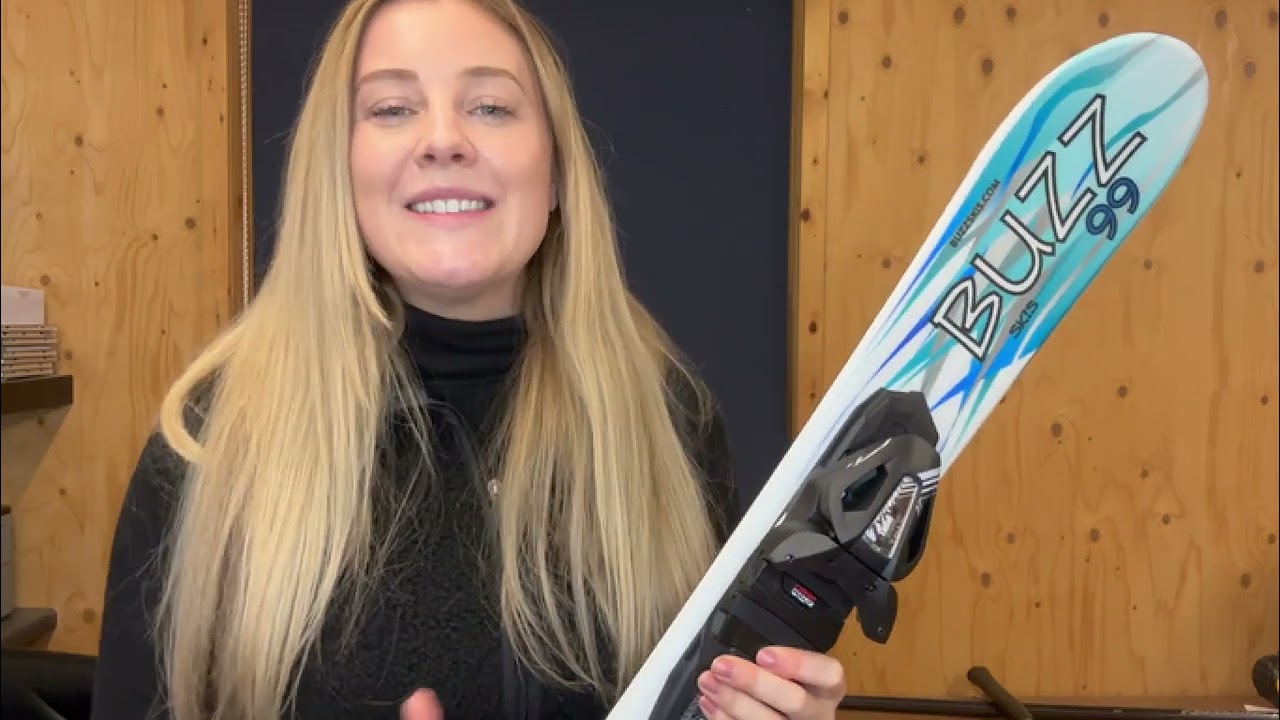 Buzz Atom Ice 99 cm Skiboards Tyrolia Ski Bindings