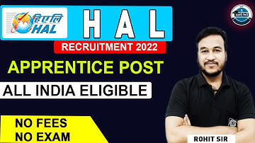 HAL Apprentice Recruitment 2022| Hal Lucknow Apprentice Vacancy 2022| hal iti jobs vacancy|