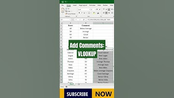 Excel VLOOKUP: Add Comments to Your Data!