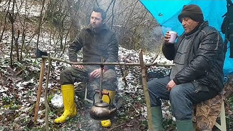 🇹🇷 KIŞ KAMPI -10 DERECEDE KURT BOGAZINDA KARDA KAMP SNOW CAMPING