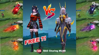 SELENA Elite Skin Effect COMPARISON | Gothic Curse VS Wasp Queen MLBB