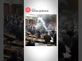 Serbia parliament on fire