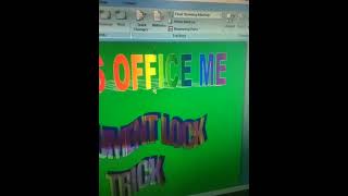 Ms office me documents lock 🔐 kre#lock#document