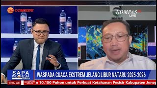 BMKG: Beware of Extreme Weather Ahead of the 2025-2026 Christmas and New Year Holidays
