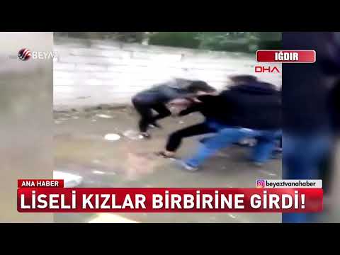 Liseli kızlar birbirine girdi