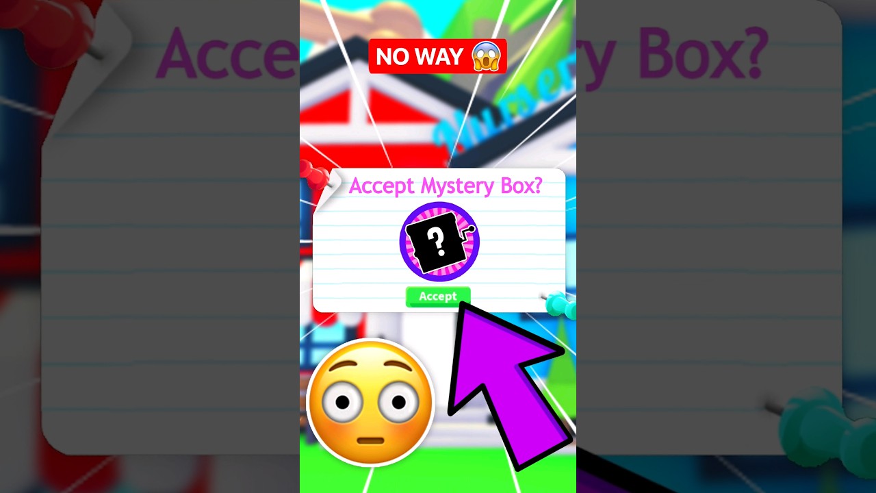 MYSTERY 🎁 BOX.. BUT IRL ?! IN ADOPT ME ROBLOX #shorts