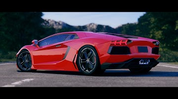 Blender Car Animation : Lamborghini Aventador Eevee HD