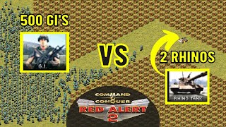 500 GI's vs 2 Rhinos! - Red Alert 2 | Command & Conquer: Yuri's Revenge | Online | Cash Prizes