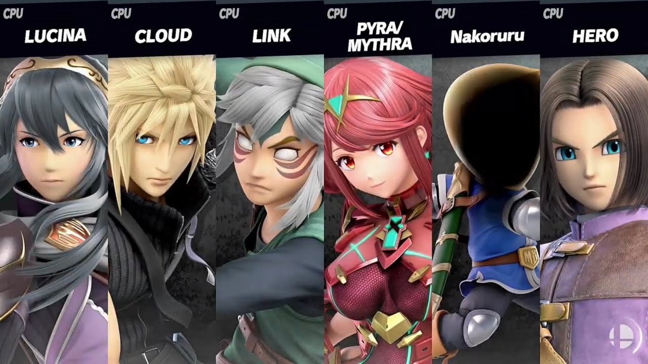 Super Smash Bros Ultimate Lucina Vs Cloud Advent Vs Link Vs Pyra super-smash-bros-ultimate-lucina-vs-cloud-advent-vs-link-vs-pyra