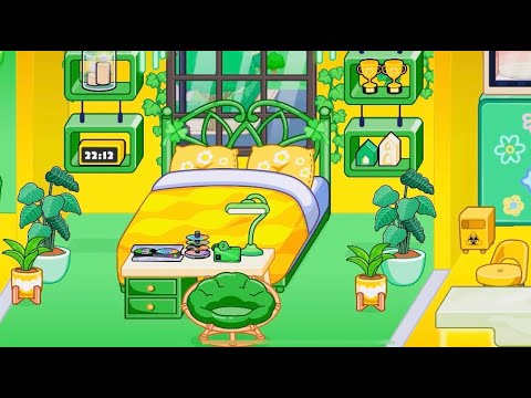 Gree and Yellow house idea @Towniz #towniz #mytown