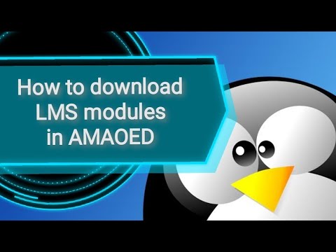 HOW TO DOWNLOAD LMS MODULE IN AMAOED