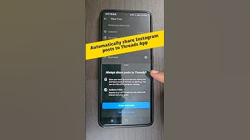 Instagram posts can be automatically shared to Threads App