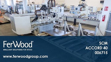 CNC Machine Centres With Flat Table in action - SCM - ACCORD 40 - Ferwoodgroup - 006715