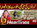 Govt Takes Big Step for Farmers | Latest Update | 5 PM News Headlines | Pakistan News