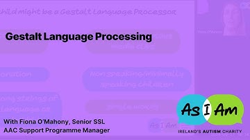 Gestalt Language Processing